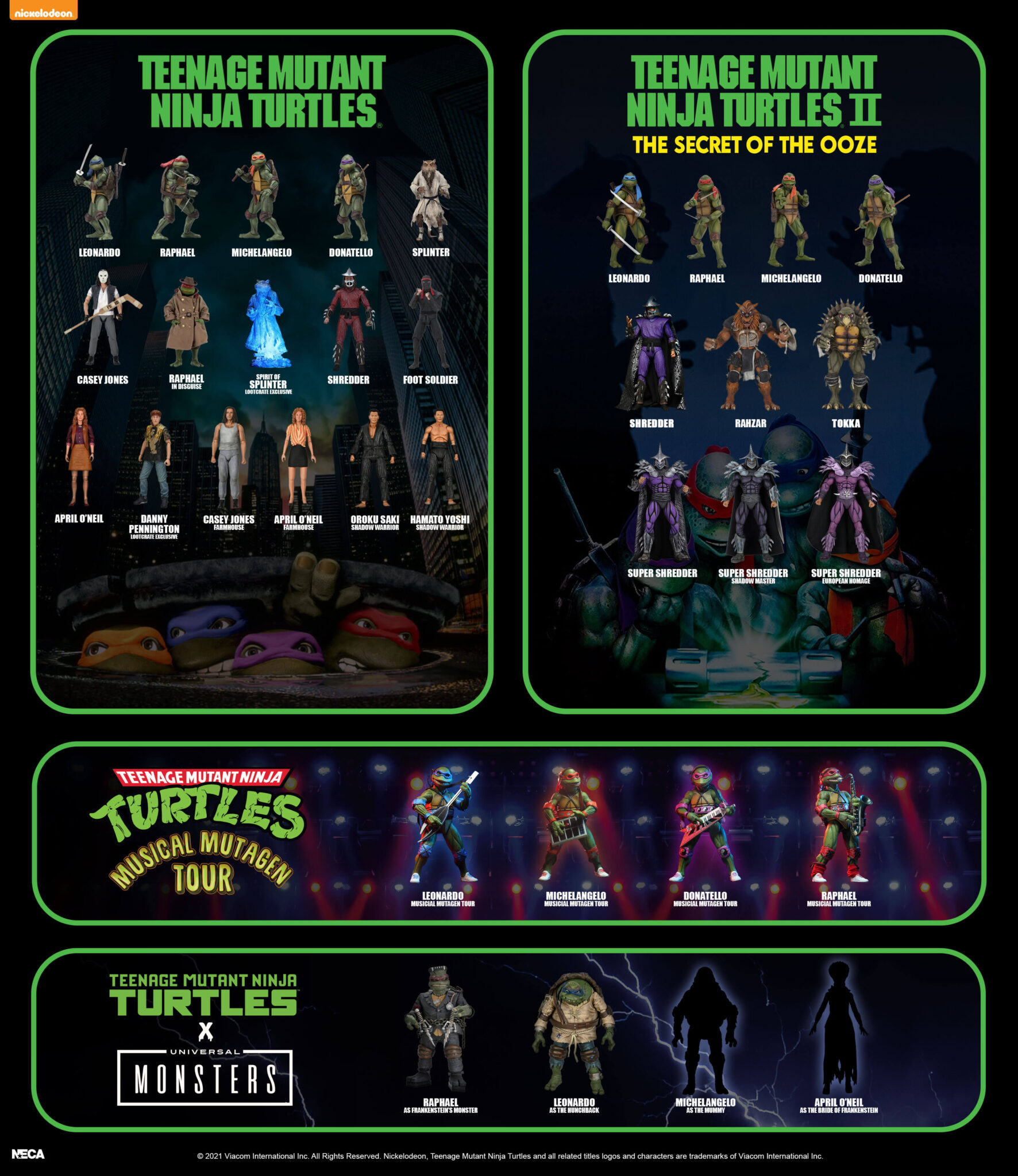 2021 TMNT Movie Visual Guide 2024 Comic Con Dates