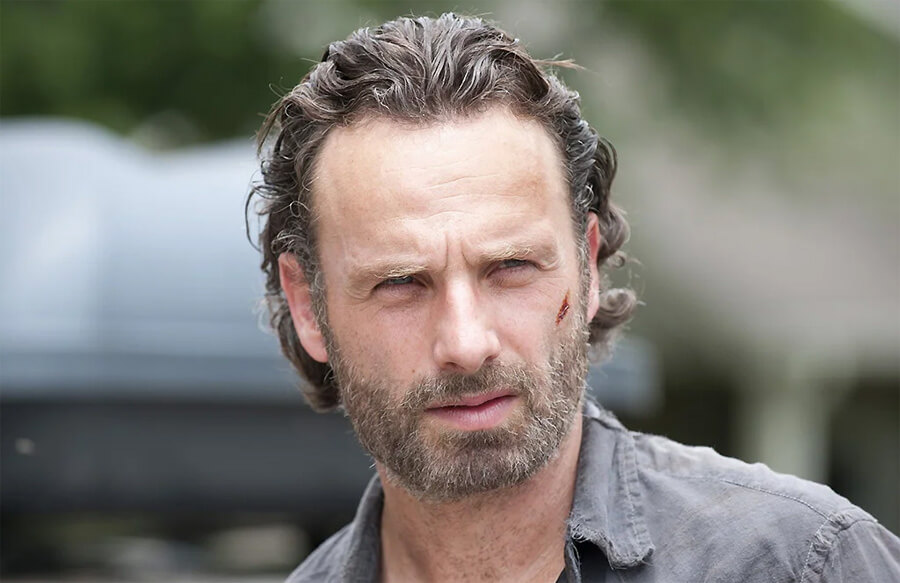 Andrew Lincoln as Rick Grimes on TWD