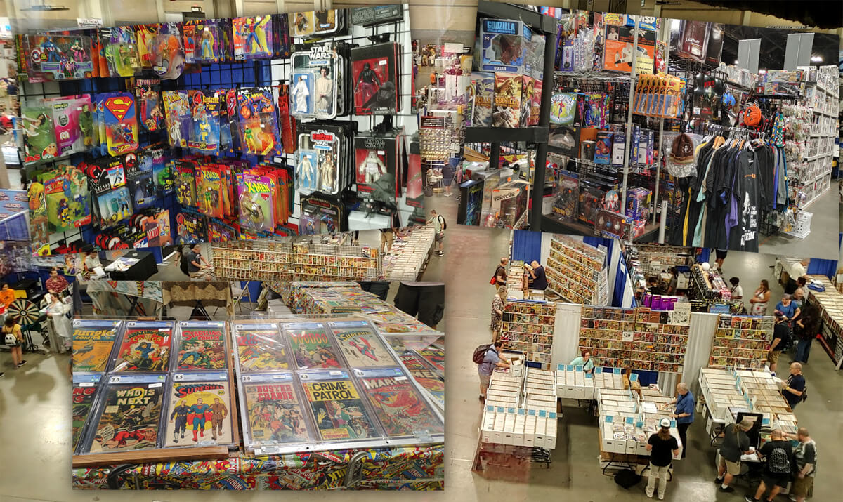Buying comics & merchandise at comic cons