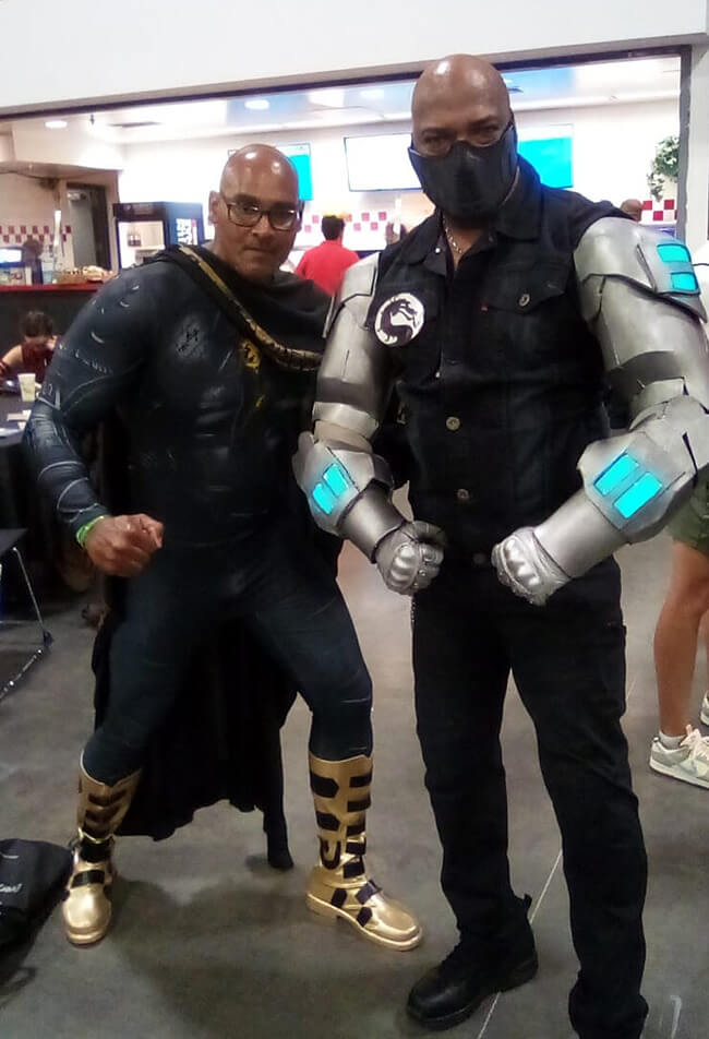 Heroes Con 2023 cosplay - Black Adam & Mortal Kombat Jax