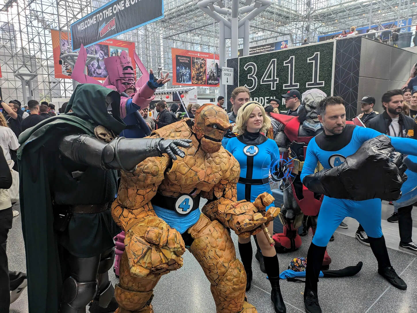 NYCC cosplay 2023 Fantastic Four, Dr Doom, Galactus 2023 2024