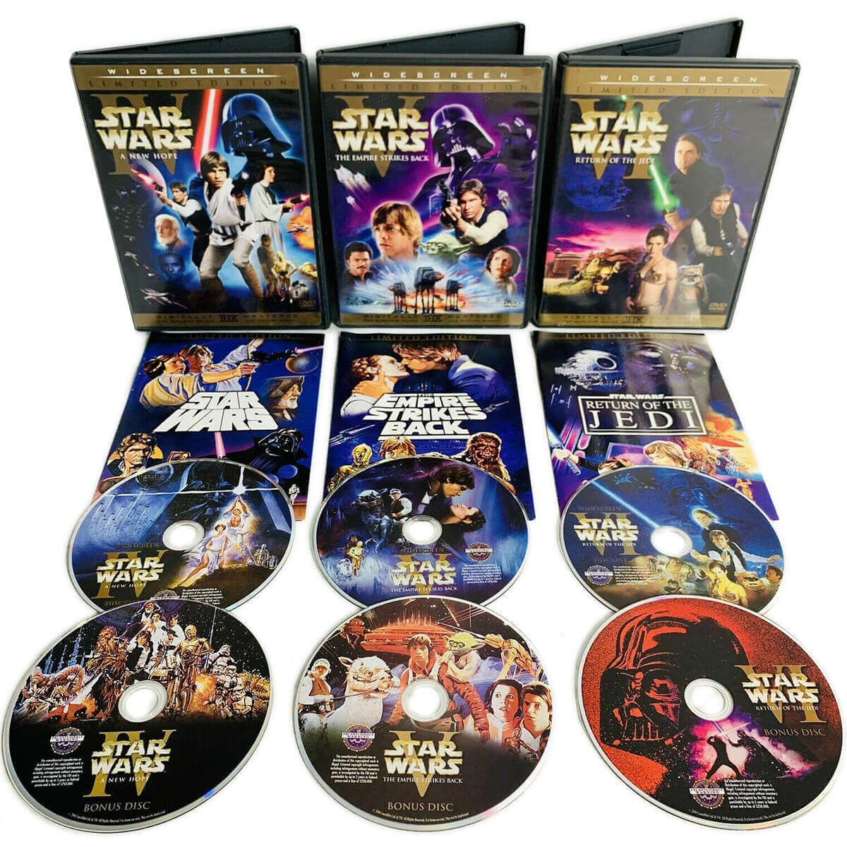 Star Wars Limited Edition DVDs orginal trilogy