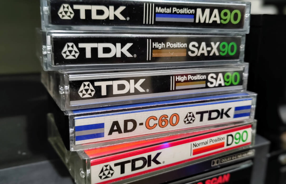TDK cassette types I, II IV