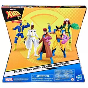 X-Men '97 Epic Hero Action Figure Set - 5pk box back