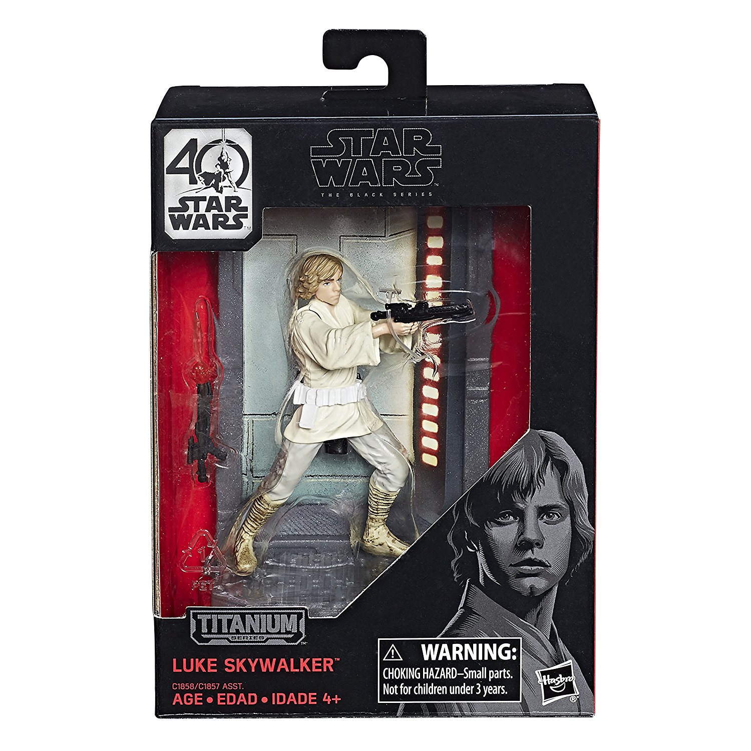 Star Wars 40th Anniversary Princess Leia Black Series Titanium Series Figures 